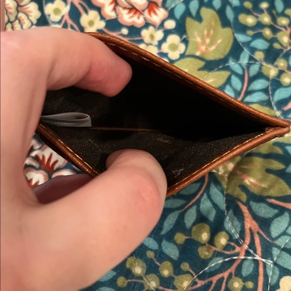 Alpine Swiss Rich Brown Leather Card Wallet